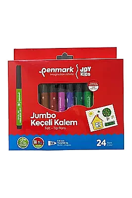 Penmark Yıkanabilir Süper Jumbo Keçeli Kalem 24 Lü - 3