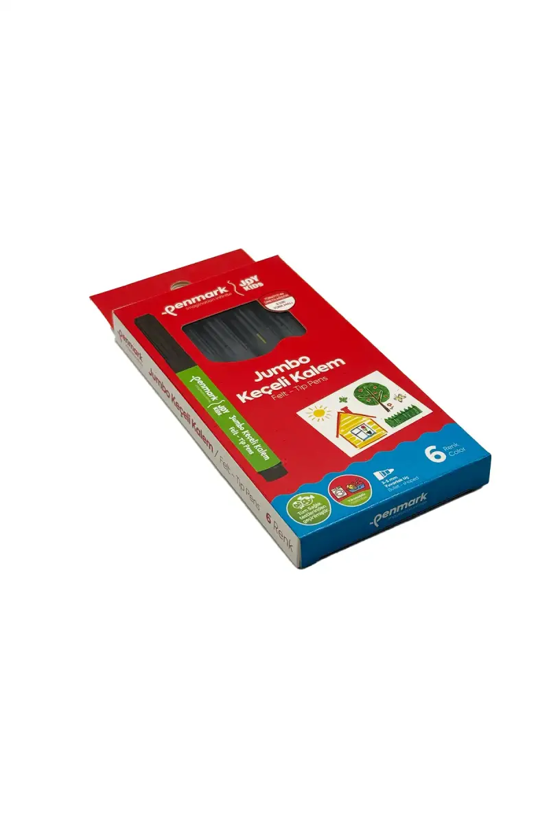 Penmark Yıkanabilir Süper Jumbo Keçeli Kalem 6 Lı - 1