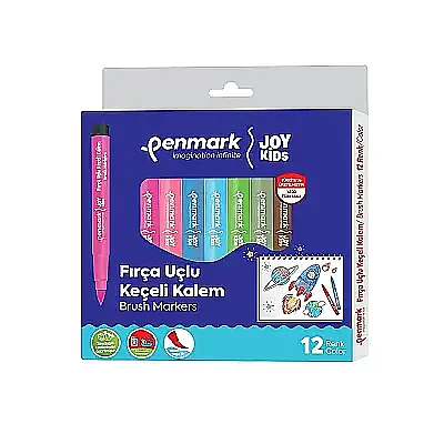 Penmark Yıkanabilir Süper Jumbo Keçeli Kalem Brush Uç 12 Li - 2