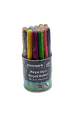 Penmark Yıkanabilir Süper Jumbo Keçeli Kalem Brush Uç 18 Li Metal Kutu - 2