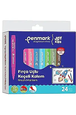 Penmark Yıkanabilir Süper Jumbo Keçeli Kalem Brush Uç 24 Lü - 2