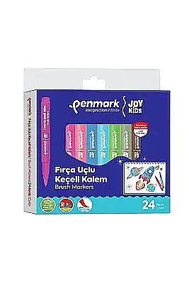 Penmark Yıkanabilir Süper Jumbo Keçeli Kalem Brush Uç 24 Lü - 3