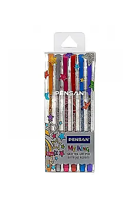 Pensan Glitter Simli Jel Kalem 1 Mm Gümüş - 2