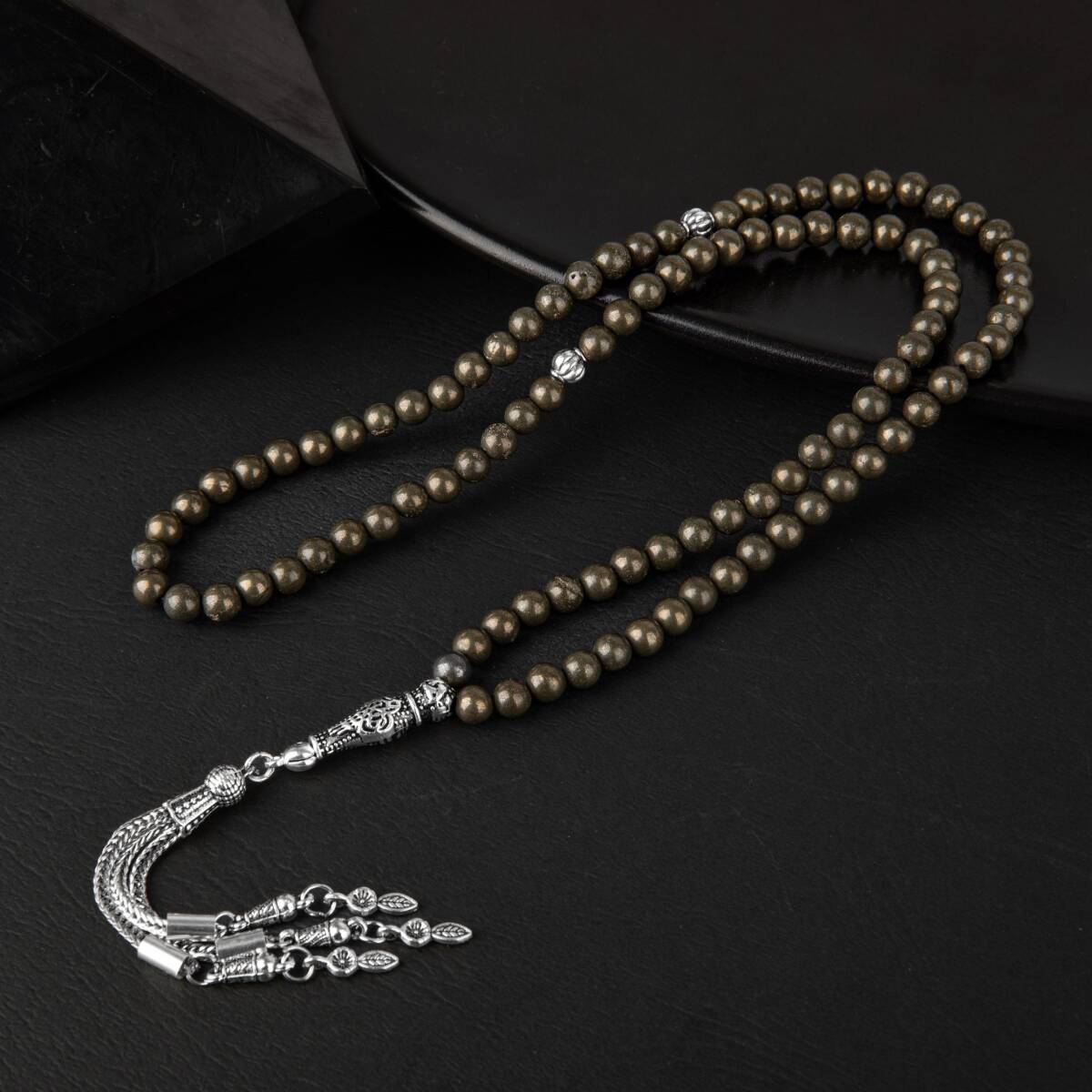 Pirit Doğal Taş Tesbih 99luk - 6mm - 1