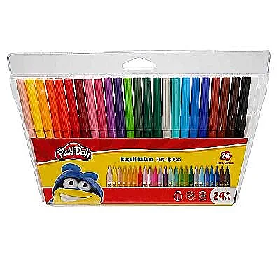 Play-Doh Keçeli Kalem 2 mm 24 Renk - Play-Doh