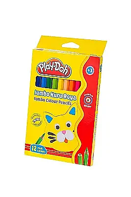 Play-Doh Kuruboya Jumbo 12 Renk - Play-Doh
