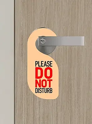 Please Do Not Disturb, Lütfen Rahatsız Etmeyin Kapı Askısı Kapı Uyarı Levhası - 7