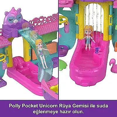 Polly Pocket Unicorn Dream Cruıse Oyun Seti - 5