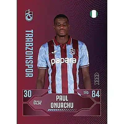 Pulse Trabzonspor Futbolcu Kartları 2025 - 2026 - 4