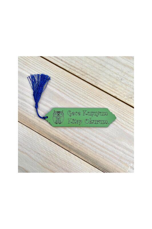 Püsküllü Ayraç - Gece Kuşuyum Kitap Okurum - Bemenda