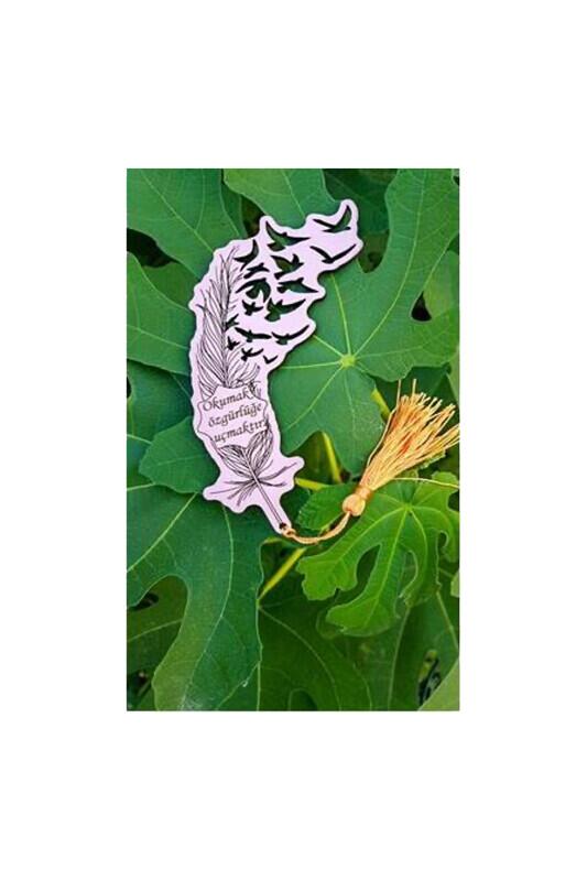 Püsküllü Ayraç - Martı Desen Okumak Özgürlüğe Uçmaktır - Bemenda