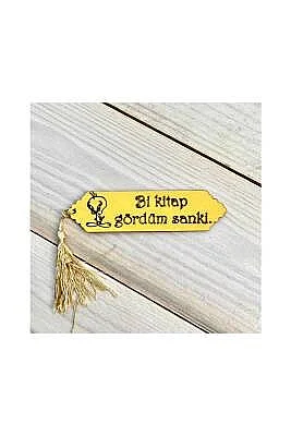 Püsküllü Kitap Ayraç - Bi Kitap Gördüm Sanki - 2