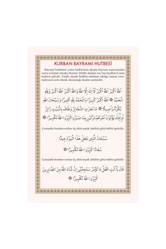 Pvc Kurban Bayramı Hutbesi 10.5x14.8 - Ahıska Yayınevi