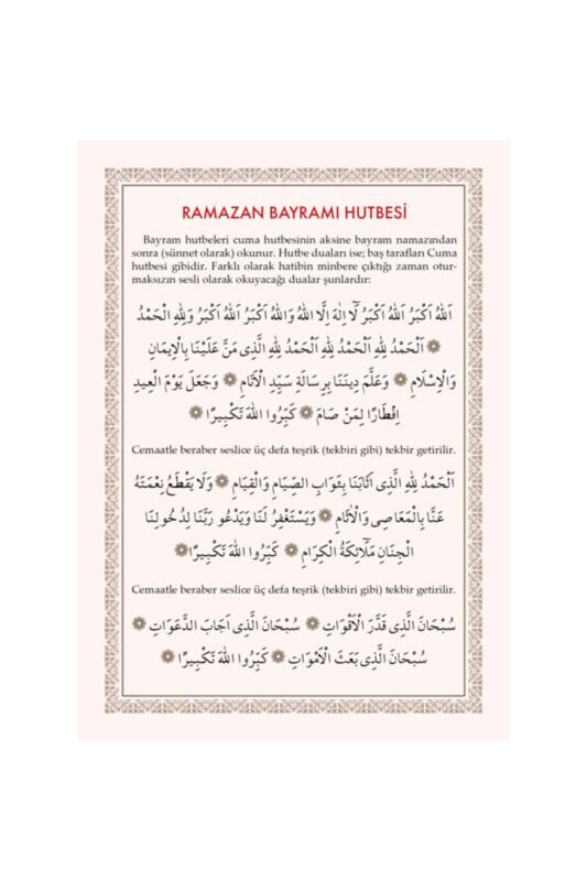 Pvc Ramazan Bayramı Hutbesi 10.5x14.8 - Ahıska Yayınevi