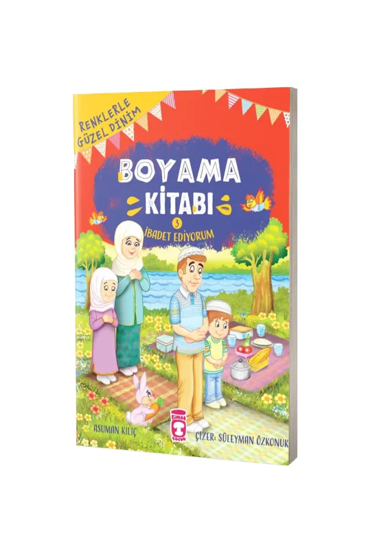 Renklerle Güzel Dinim Boyama Kitabı 3 - Timaş Çocuk Yayınları