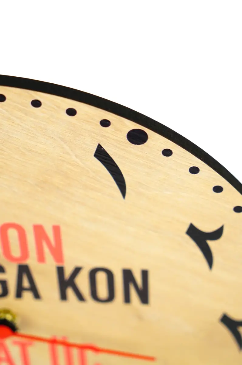 Arapça Saat On Yatağa Kon Saat 30x30Cm - 3