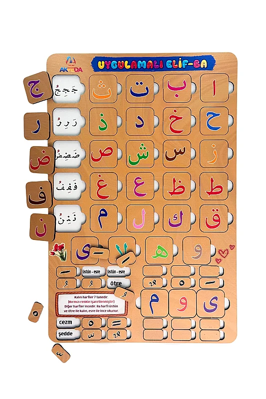 Renkli Uygulamalı Elif-Ba Yapboz - 5