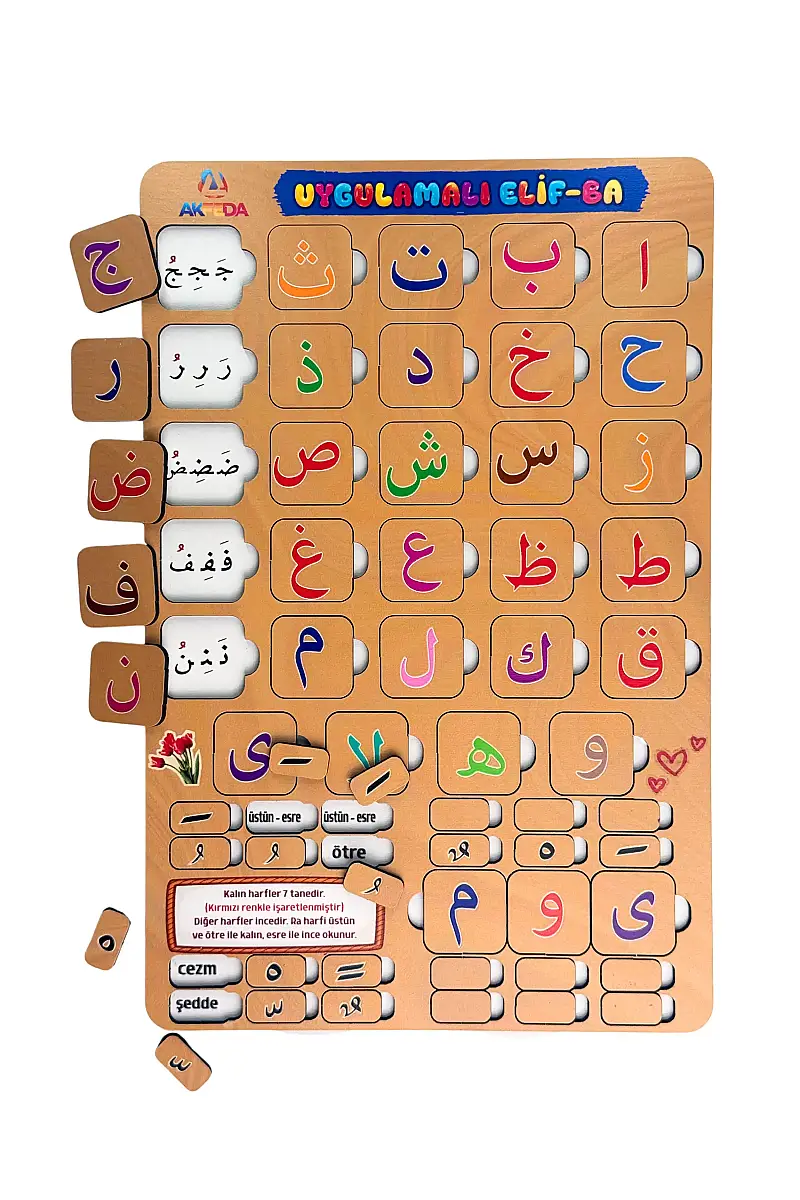 Renkli Uygulamalı Elif-Ba Yapboz - 5
