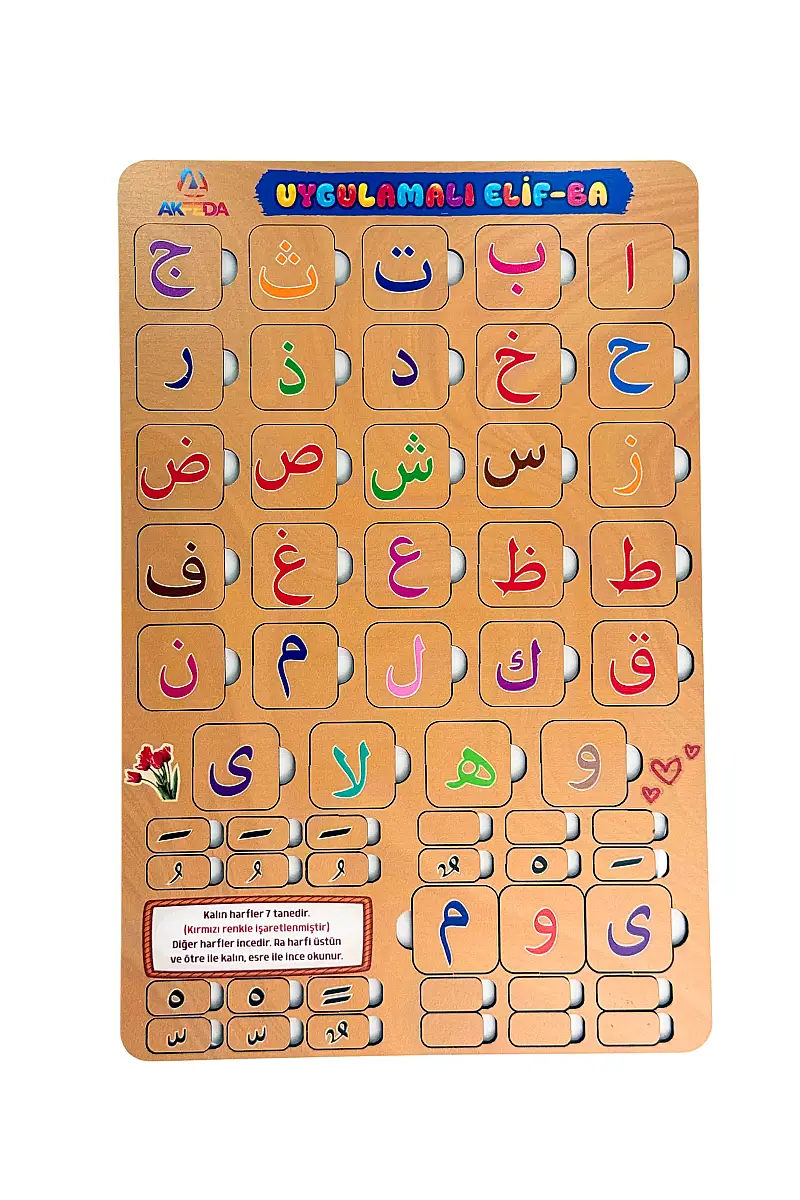 Renkli Uygulamalı Elif-Ba Yapboz - 1