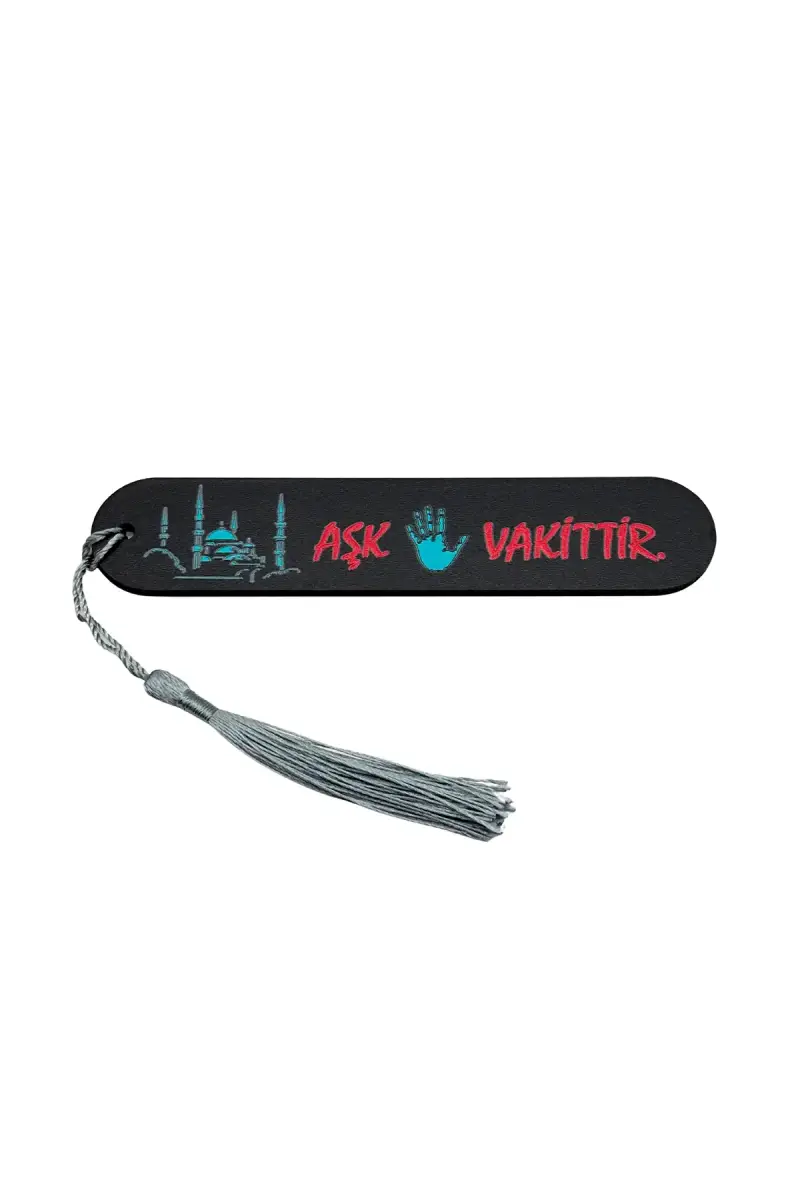 Resimli Püsküllü Kitap Ayraç - Aşk Beş Vakittir - 1