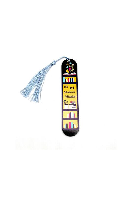 Resimli Püsküllü Kitap Ayraç - En İyi Arkadaşım - Bemenda