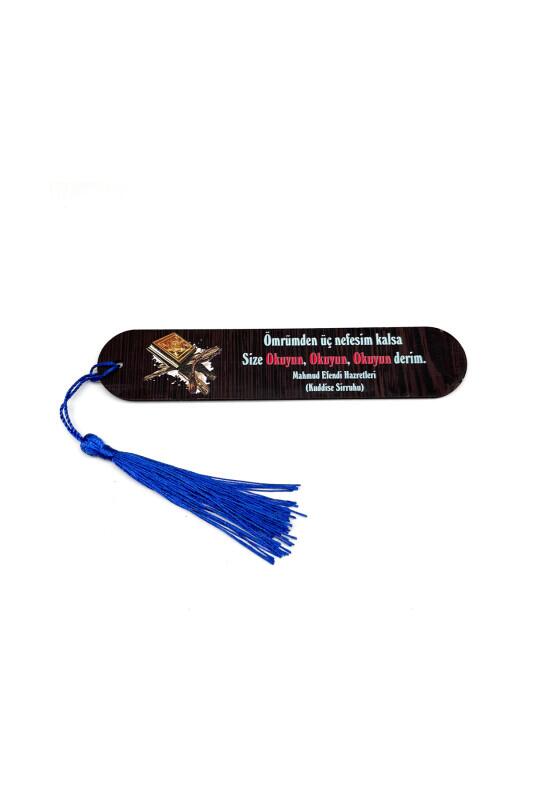 Resimli Püsküllü Kitap Ayraç - Size Okuyun Derim - Bemenda