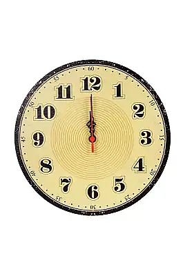 Retro Büyük Rakamlı Duvar Saati 30x30 cm - 7