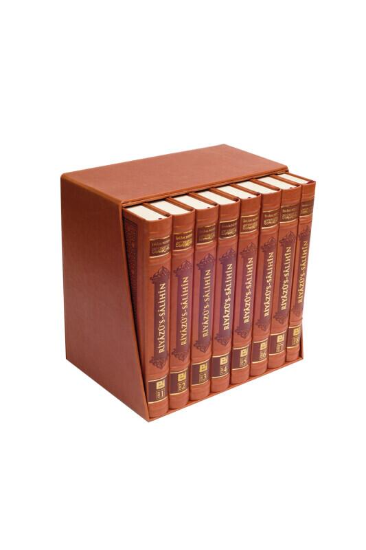 Riyazüs Salihin Tercümesi Lüks Baskı 8 Cilt Takım - Deri - Erkam Yayınları