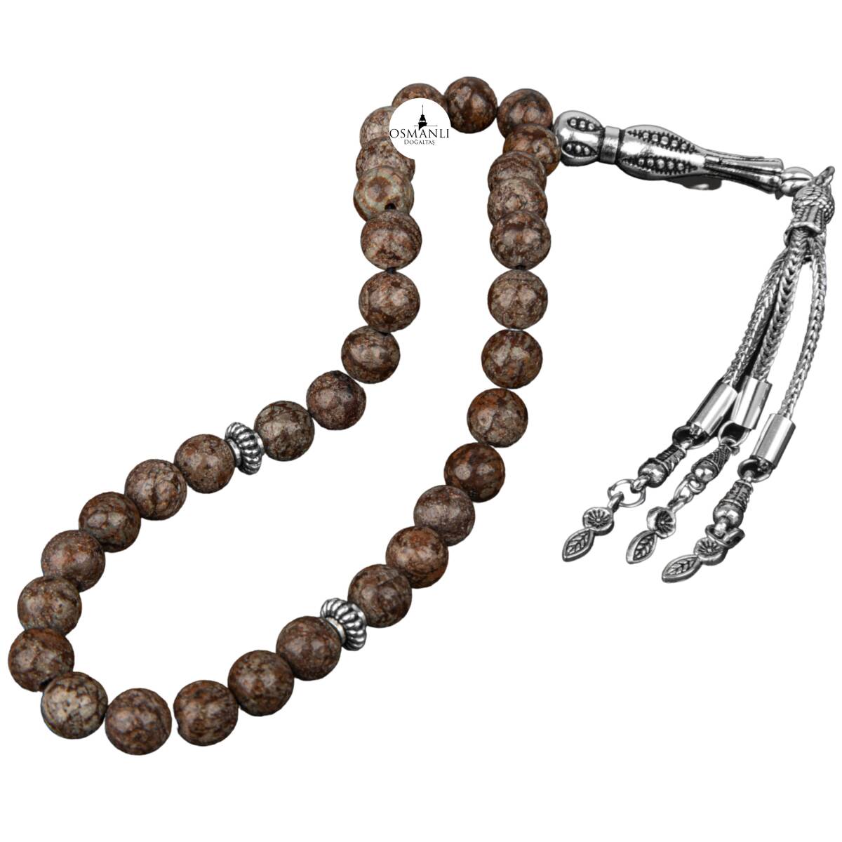 Riyolit Doğal Taş Tesbih 33lük - 8mm - 4