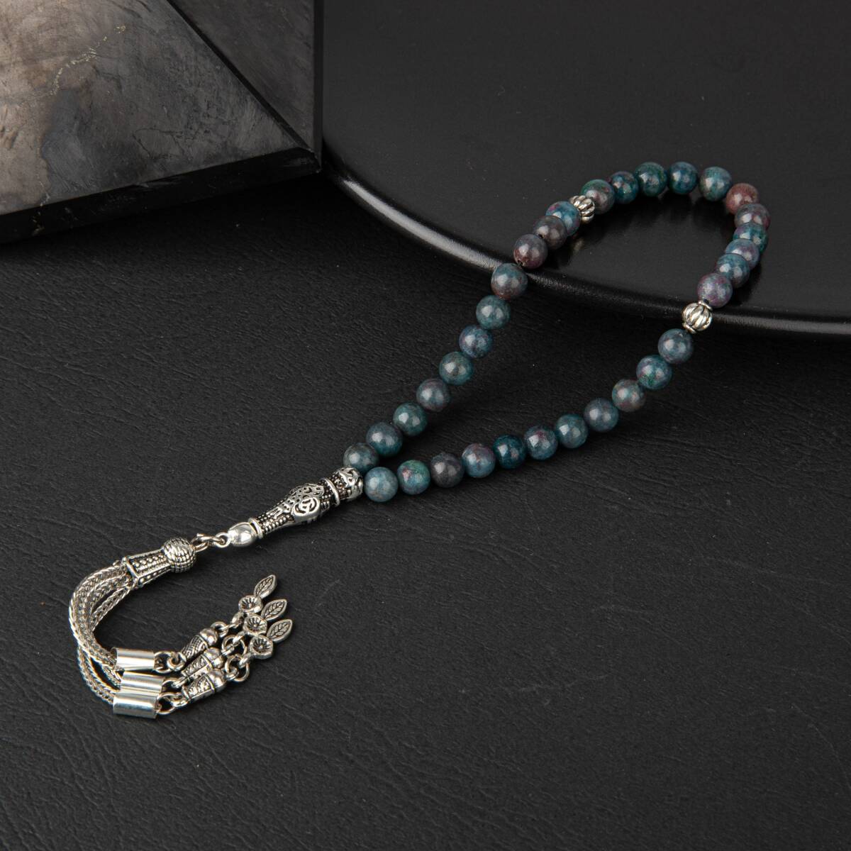 Ruby Kiyanit Doğal Taş Tesbih 33lük - 6mm - 4