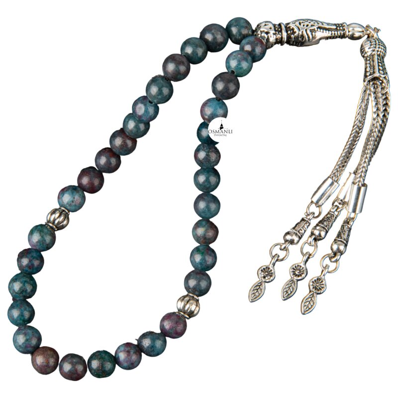 Ruby Kiyanit Doğal Taş Tesbih 33lük - 6mm - 5