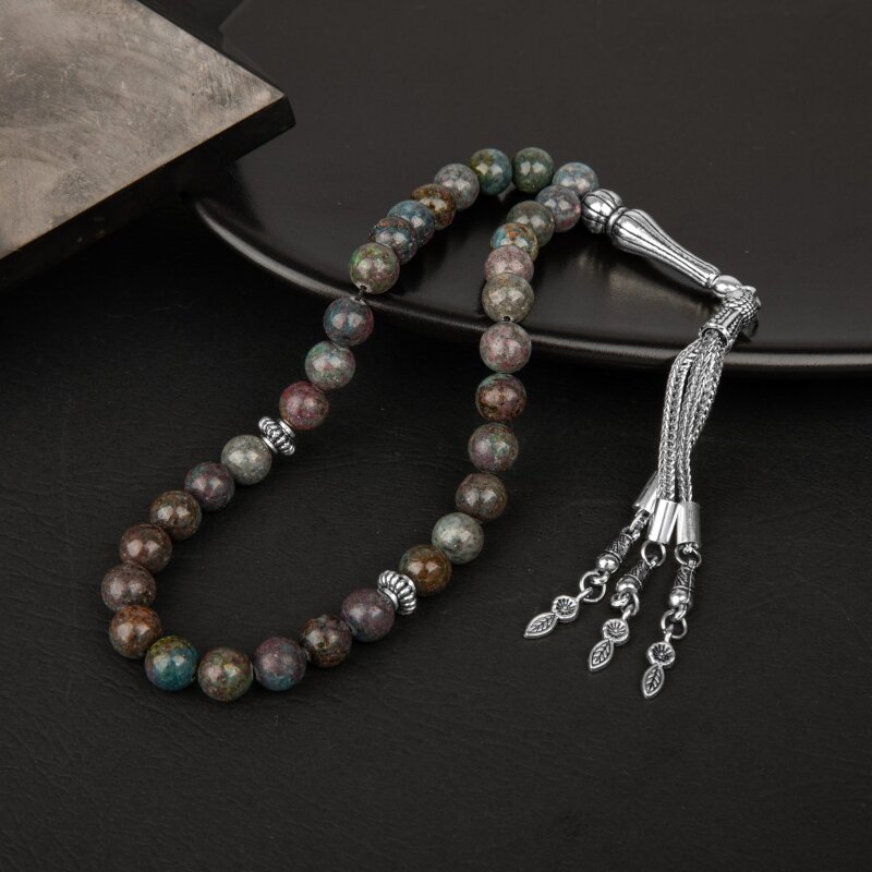 Ruby Kiyanit Doğal Taş Tesbih 33lük - 8mm - 3