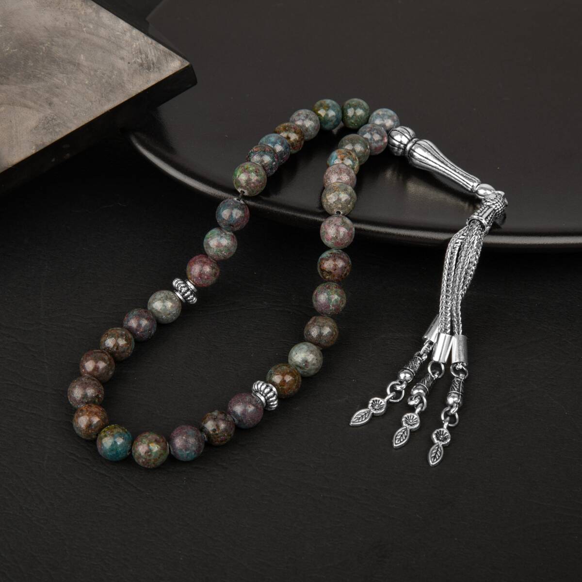 Ruby Kiyanit Doğal Taş Tesbih 33lük - 8mm - 3