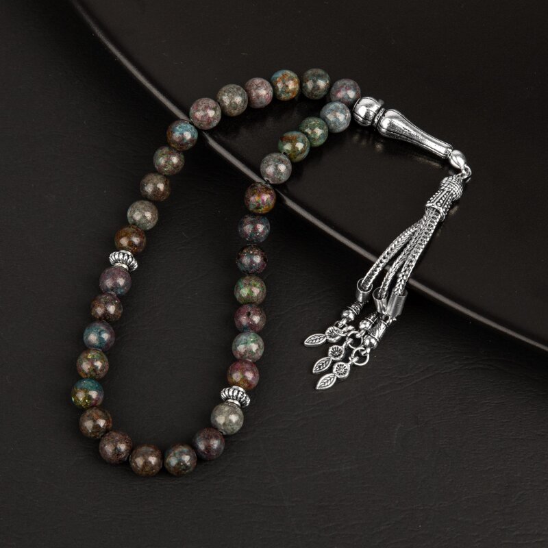 Ruby Kiyanit Doğal Taş Tesbih 33lük - 8mm - 4