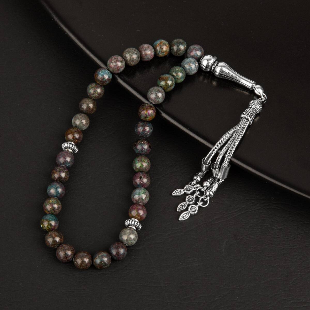 Ruby Kiyanit Doğal Taş Tesbih 33lük - 8mm - 4