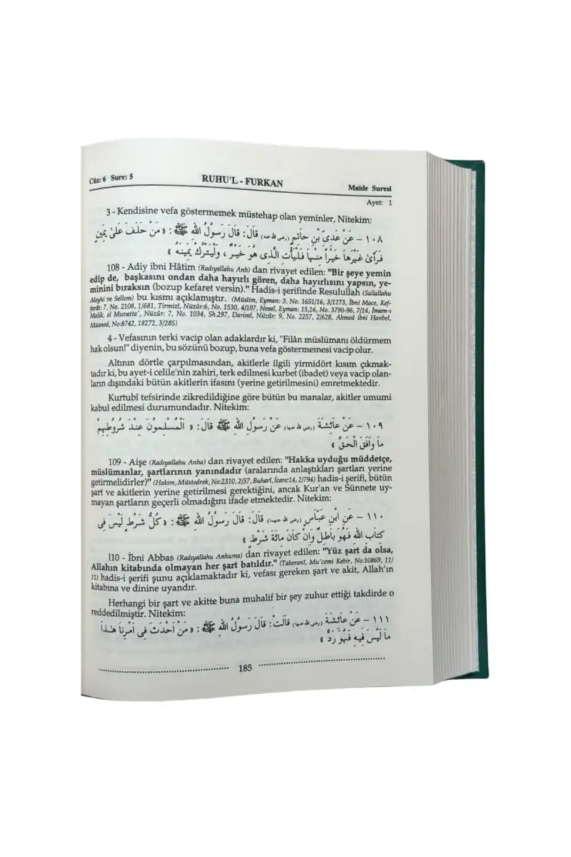 Ruhul Furkan Tefirsi 6. Cilt Orta Boy - Ciltli - 2