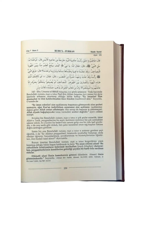 Ruhul Furkan Tefsiri 8. Cilt - Deri - 3