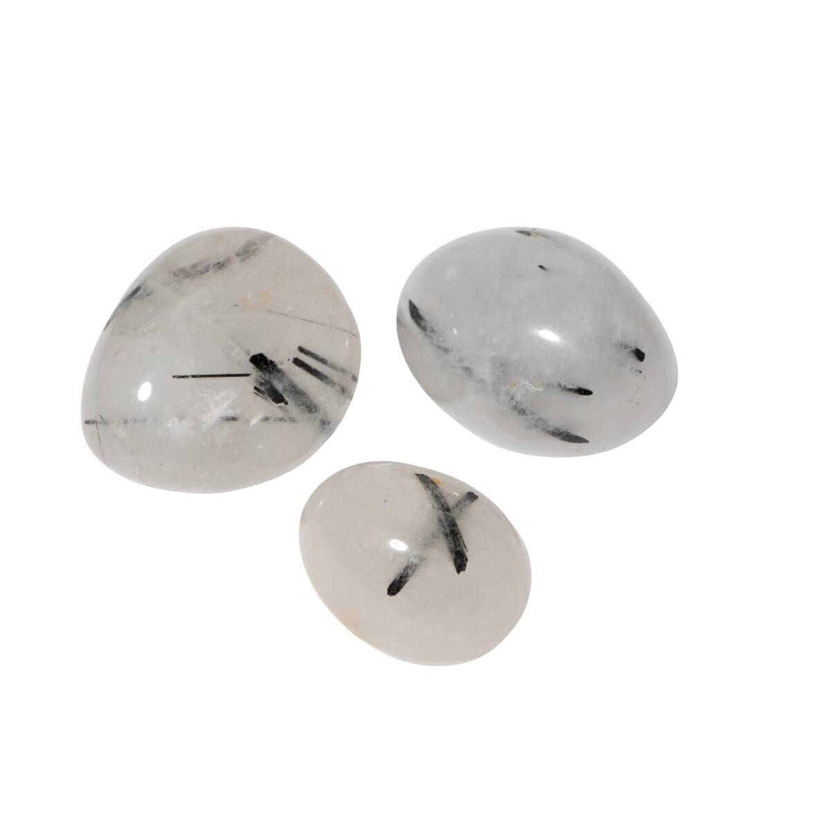 Rutilli Kuvars Doğal Taş Tımbıl El Taşı - 3