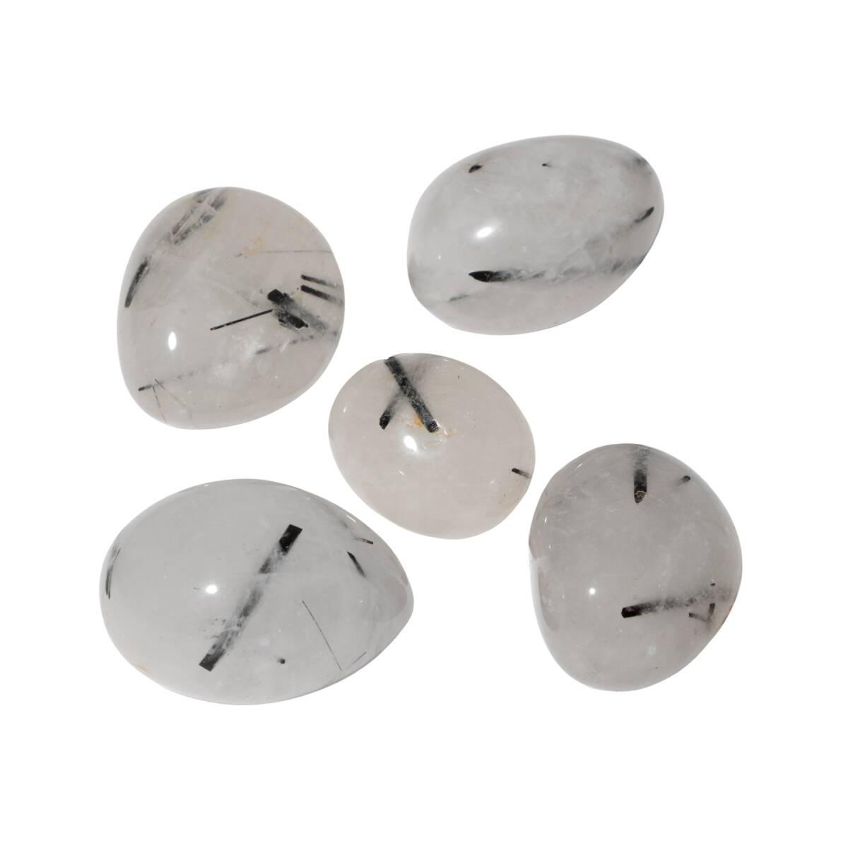 Rutilli Kuvars Doğal Taş Tımbıl El Taşı - 4