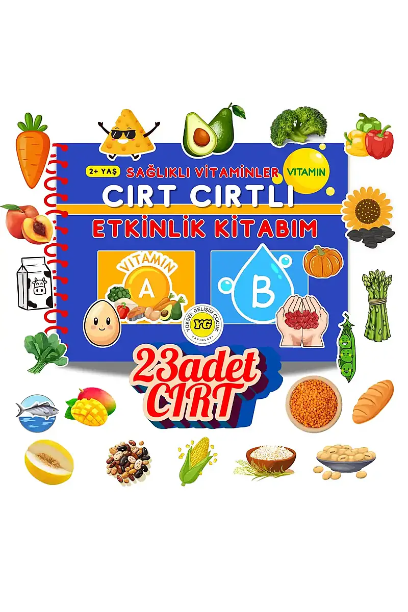 Sağlıklı Vitaminler Cırt Cırtlı Etkinlik Kitabım - 2