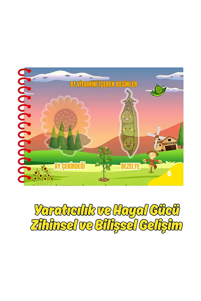 Sağlıklı Vitaminler Cırt Cırtlı Etkinlik Kitabım - 3