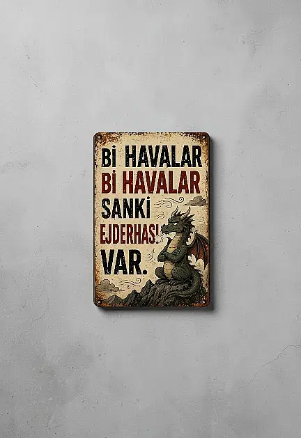 Sanki Ejderhası var MiniDekor Magnet Ayaklı 9×13,5 cm - 3