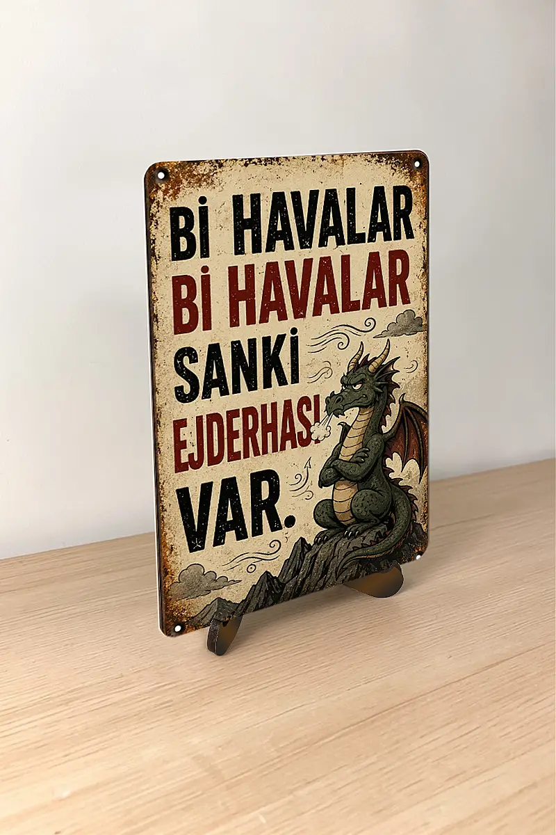 Sanki Ejderhası var MiniDekor Magnet Ayaklı 9×13,5 cm - 2