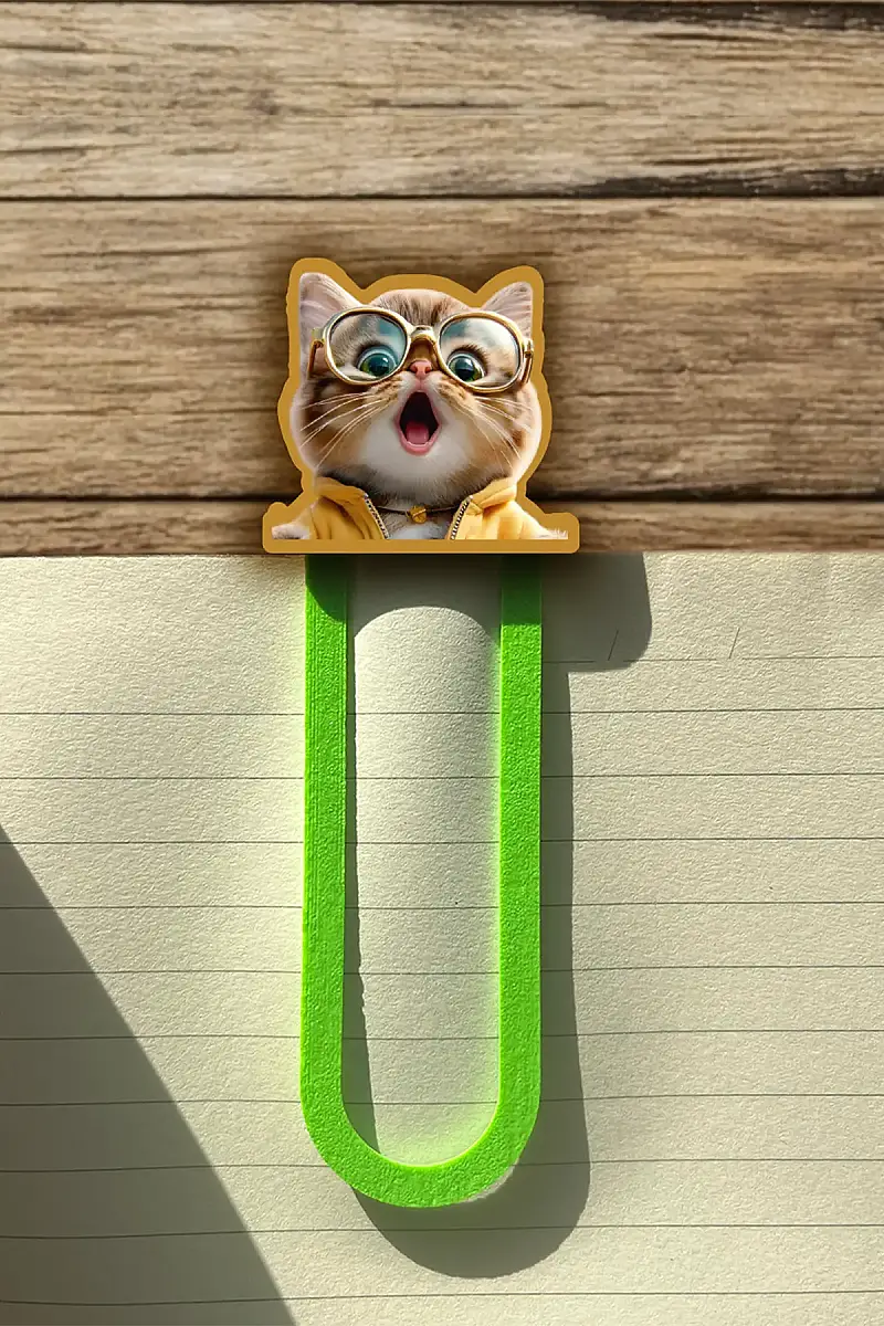 Şaşkın Kedi Kitap Ayracı - 2
