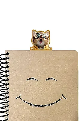 Şaşkın Kedi Kitap Ayracı - 2