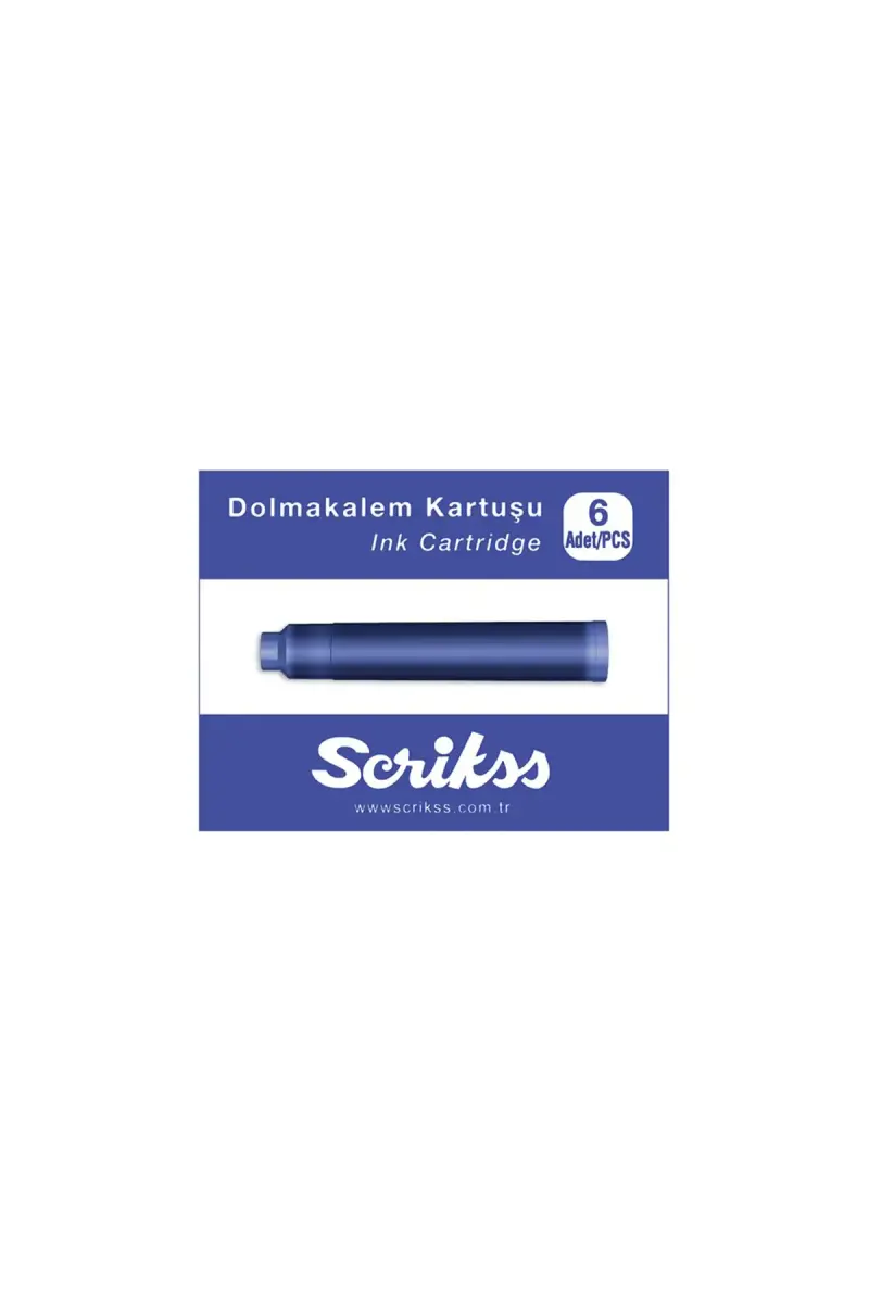 Scrikss Dolma Kalem Kartuşu Mavi - 1