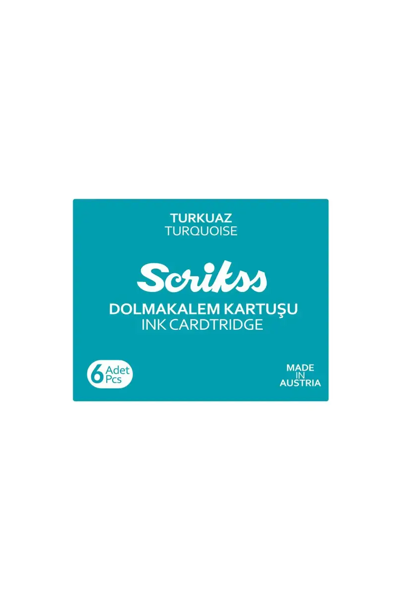Scrikss Dolma Kalem Kartuşu Turkuaz - 1