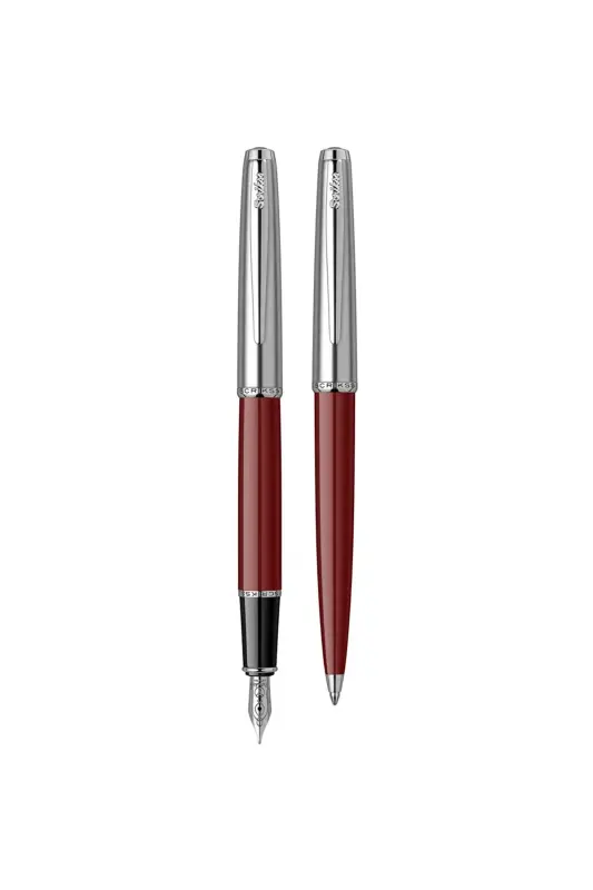 Scrikss Metropolis 78 Dolma Kalem - Tükenmez Kalem Takım Bordo M Uç - Scrikss