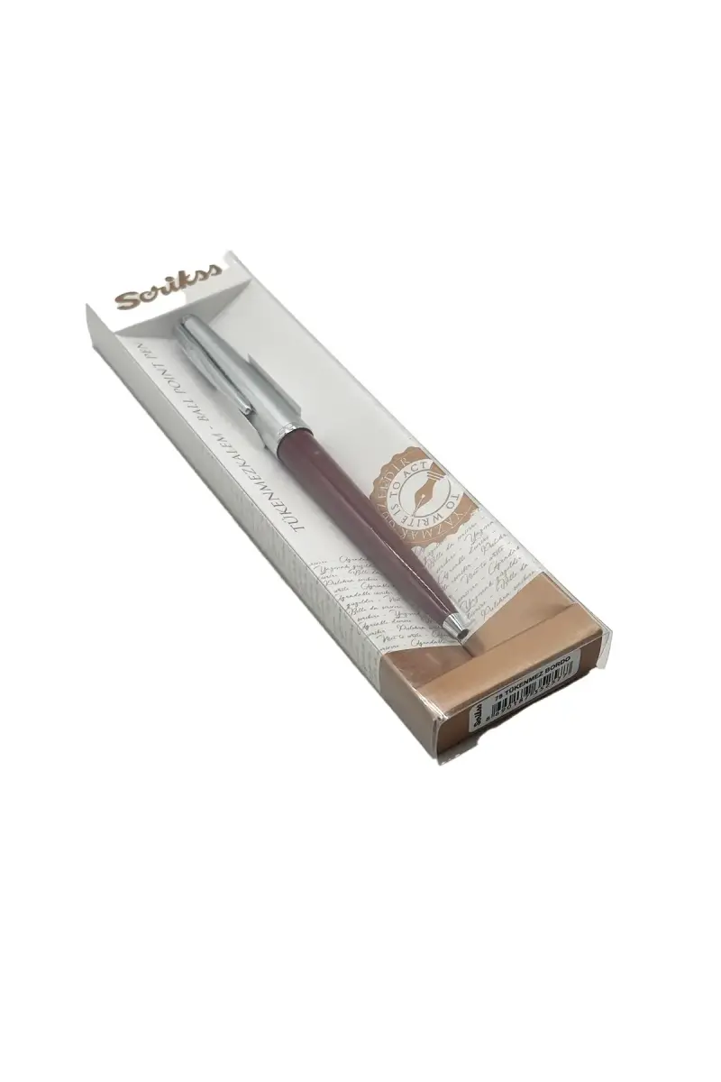Scrikss Metropolis 78 Tükenmez Kalem Bordo - 1