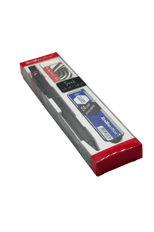 Scrikss Track 3lü Set Mekanik Kurşun Kalem 0.7 mm Pembe - Scrikss